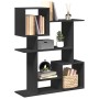 Black engineered wood room divider bookcase 92x29x112 cm by , Bookcases and shelves - Ref: Foro24-858121, Price: 79,50 €, Dis...