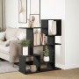 Black engineered wood room divider bookcase 92x29x112 cm by , Bookcases and shelves - Ref: Foro24-858121, Price: 79,50 €, Dis...