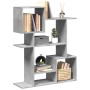 Librería divisora madera ingeniería gris hormigón 92x29x112 cm de , Librerías y estanterías - Ref: Foro24-858123, Precio: 75,...