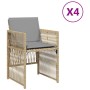 Garden armchairs with 4 synthetic rattan beige mix cushions by , Garden chairs - Ref: Foro24-364972, Price: 195,86 €, Discoun...