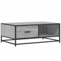 Engineered wood and gray Sonoma metal coffee table 90x57x35 cm by , Coffee table - Ref: Foro24-848757, Price: 101,60 €, Disco...