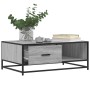 Mesa de centro madera ingeniería metal gris Sonoma 90x57x35 cm de , Mesas de centro - Ref: Foro24-848757, Precio: 101,60 €, D...