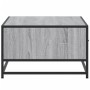 Engineered wood and gray Sonoma metal coffee table 90x57x35 cm by , Coffee table - Ref: Foro24-848757, Price: 101,60 €, Disco...