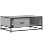 Engineered wood and gray Sonoma metal coffee table 90x57x35 cm by , Coffee table - Ref: Foro24-848757, Price: 101,72 €, Disco...