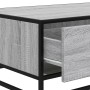 Engineered wood and gray Sonoma metal coffee table 90x57x35 cm by , Coffee table - Ref: Foro24-848757, Price: 101,60 €, Disco...