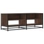 TV stand made of metal and brown oak wood, measuring 120.5x40x46 cm. by , TV Furniture - Ref: Foro24-848893, Price: 121,39 €,...