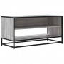 Mueble TV madera ingeniería y metal roble ahumado 91x40x46 cm de , Muebles TV - Ref: Foro24-848887, Precio: 85,80 €, Descuent...