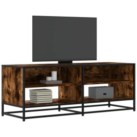 Mueble TV metal y madera ingeniería roble humo 120,5x40x46 cm de , Muebles TV - Ref: Foro24-848891, Precio: 117,77 €, Descuen...