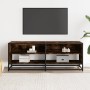 Mueble TV metal y madera ingeniería roble humo 120,5x40x46 cm | Foro24|Onlineshop| Casa, Jardín y Más Foro24.es