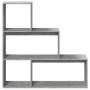 Divider bookcase 3 levels gray wood concrete 123x29x123 cm by , Bookcases and shelves - Ref: Foro24-857988, Price: 81,18 €, D...