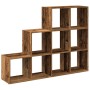 Antique wooden 3-level divider bookcase 137.5x29x103.5 cm by , Bookcases and shelves - Ref: Foro24-857983, Price: 91,52 €, Di...