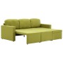 Sofá cama modular de 3 plazas tela verde de , Sofás - Ref: Foro24-288788, Precio: 475,40 €, Descuento: %