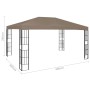 Gartenpavillon mit LED-Lichtstreifen 4x3 m in Taupe-Farbe. von , Zelte und Pavillons - Ref: Foro24-3070325, Preis: 289,15 €, ...