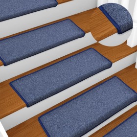 Stair treads 5 units blue 65x21x4 cm by , Stair mats - Ref: Foro24-149780, Price: 27,90 €, Discount: %