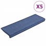 Alfombrillas de escalera 5 unidades azul 65x21x4 cm de , Alfombrillas para escalones - Ref: Foro24-149780, Precio: 27,90 €, D...