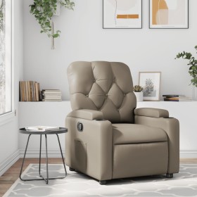 Reclining armchair in synthetic leather, cappuccino color. by , Armchairs - Ref: Foro24-372509, Price: 232,09 €, Discount: %