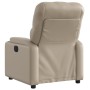 Sillón reclinable de cuero sintético color capuchino de , Sillones - Ref: Foro24-372509, Precio: 229,60 €, Descuento: %