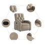 Reclining armchair in synthetic leather, cappuccino color. by , Armchairs - Ref: Foro24-372509, Price: 229,60 €, Discount: %