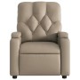 Sillón reclinable de cuero sintético color capuchino de , Sillones - Ref: Foro24-372509, Precio: 229,60 €, Descuento: %