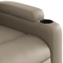 Sillón reclinable de cuero sintético color capuchino de , Sillones - Ref: Foro24-372509, Precio: 229,60 €, Descuento: %