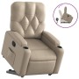 Sillón reclinable elevable cuero artificial color capuchino de , Sillones - Ref: Foro24-3204778, Precio: 283,37 €, Descuento: %