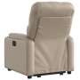 Sillón reclinable elevable cuero artificial color capuchino de , Sillones - Ref: Foro24-3204778, Precio: 283,37 €, Descuento: %