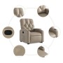 Reclining and lift chair in artificial leather, cappuccino color. by , Armchairs - Ref: Foro24-3204778, Price: 284,70 €, Disc...