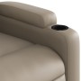 Sillón reclinable elevable cuero artificial color capuchino de , Sillones - Ref: Foro24-3204778, Precio: 283,37 €, Descuento: %