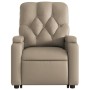 Sillón elevable eléctrico cuero artificial capuchino de , Sillones - Ref: Foro24-3204792, Precio: 318,64 €, Descuento: %