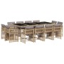 Set comedor de jardín con cojines 13 pzas ratán sintético beige de , Conjuntos de jardín - Ref: Foro24-3211764, Precio: 822,9...