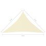 Toldo de vela triangular tela Oxford color crema 5x5x6 m de vidaXL, Sombrillas - Ref: Foro24-135238, Precio: 44,00 €, Descuen...