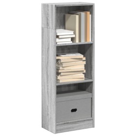 Engineered wood gray Sonoma shelf