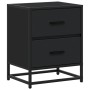 Engineered wood black bedside table 40x31x50 cm by , Nightstands - Ref: Foro24-848674, Price: 57,40 €, Discount: %