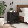 Engineered wood black bedside table 40x31x50 cm by , Nightstands - Ref: Foro24-848674, Price: 57,40 €, Discount: %