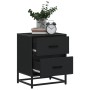 Engineered wood black bedside table 40x31x50 cm by , Nightstands - Ref: Foro24-848674, Price: 57,40 €, Discount: %