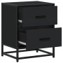 Engineered wood black bedside table 40x31x50 cm by , Nightstands - Ref: Foro24-848674, Price: 57,40 €, Discount: %