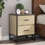 Bedside table made of Sonoma oak engineered wood, measuring 40x31x50 cm. by , Nightstands - Ref: Foro24-848676, Price: 55,65 ...