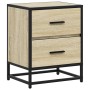 Bedside table made of Sonoma oak engineered wood, measuring 40x31x50 cm. by , Nightstands - Ref: Foro24-848676, Price: 55,65 ...