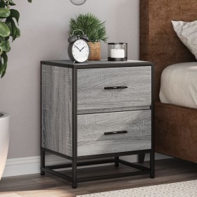 Bedside tables 2 units engineered wood gray Sonoma 40x31x50 cm by , Nightstands - Ref: Foro24-848681, Price: 105,08 €, Discou...