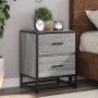 Bedside tables 2 units engineered wood gray Sonoma 40x31x50 cm by , Nightstands - Ref: Foro24-848681, Price: 105,17 €, Discou...