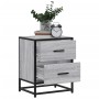 Mesitas noche 2 uds madera ingeniería gris Sonoma 40x31x50 cm de , Mesitas de noche - Ref: Foro24-848681, Precio: 105,08 €, D...