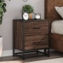 Mesitas noche 2 uds madera ingeniería marrón roble 40x31x50 cm de , Mesitas de noche - Ref: Foro24-848683, Precio: 105,08 €, ...