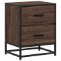 Mesitas noche 2 uds madera ingeniería marrón roble 40x31x50 cm de , Mesitas de noche - Ref: Foro24-848683, Precio: 105,08 €, ...