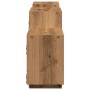 Engineered oak wood artisan wall shelf 129x18x42 cm by , Shelves and shelves - Ref: Foro24-853226, Price: 51,22 €, Discount: %