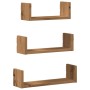 Wall shelf 3 units engineered wood handmade oak by , Shelves and shelves - Ref: Foro24-853316, Price: 17,75 €, Discount: %