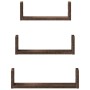 Wall shelf 3 units engineered wood brown oak by , Shelves and shelves - Ref: Foro24-853314, Price: 18,17 €, Discount: %