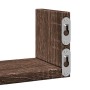 Wall shelf 3 units engineered wood brown oak by , Shelves and shelves - Ref: Foro24-853314, Price: 18,17 €, Discount: %