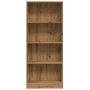 Handcrafted engineered wood oak bookshelf 60x24x143 cm by , Bookcases and shelves - Ref: Foro24-857820, Price: 61,55 €, Disco...