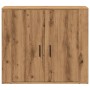 Aparador madera de ingeniería roble artesanal 80x33x70 cm de , Aparadores - Ref: Foro24-857074, Precio: 74,87 €, Descuento: %