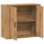 Aparador madera de ingeniería roble artesanal 80x33x70 cm de , Aparadores - Ref: Foro24-857074, Precio: 74,87 €, Descuento: %